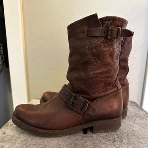 Frye Chocolate Brown Booties
